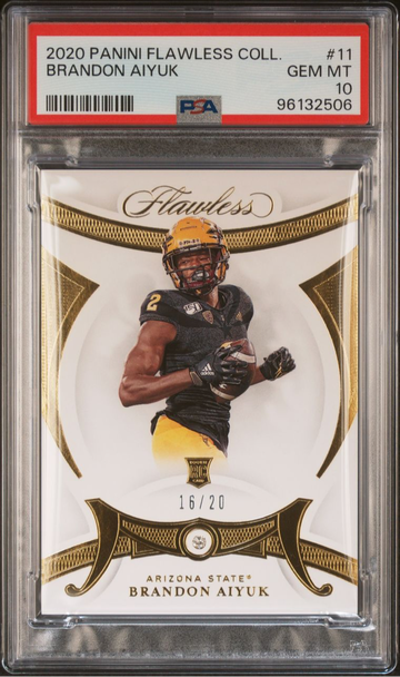 2020 /20 Flawless Collegiate Brandon Aiyuk Diamond Gem Rookie Card RC 49ers