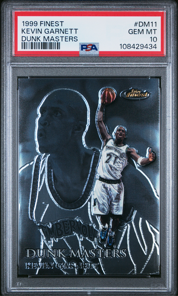 1999 FINEST DUNK MASTERS #DM11 KEVIN GARNETT /750 PSA 10 POP 3 CELTICS HOF 🎆