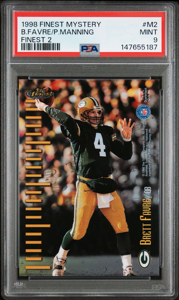 1998 Finest POP 14 #M2 Brett Favre / Peyton Manning Mystery Finest - 2 PSA 9 