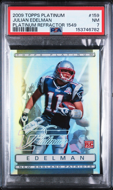 2009 Topps Platinum - Julian Edelman Variation Refractor /1549 (RC) PSA 7 🎆