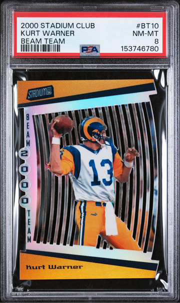 2000 Topps Stadium Club Kurt Warner Beam Team /500 PSA 8 Rams 🎆