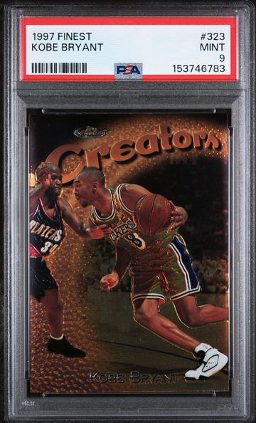 1997-98 TOPPS FINEST GOLD CREATORS #323 RARE KOBE BRYANT 2nd Year Lakers PSA 9🔥