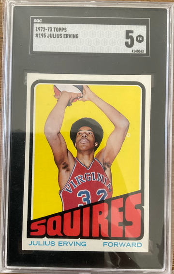 1972 Topps Julius Erving #195 SGC 5 (PWCC E - Top 15% Eye Appeal)