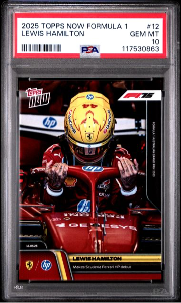 2025 Topps Now Lewis Hamilton PSA 10 