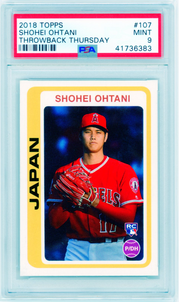 2018 Topps Throwback Thursday #107 Shohei Ohtani