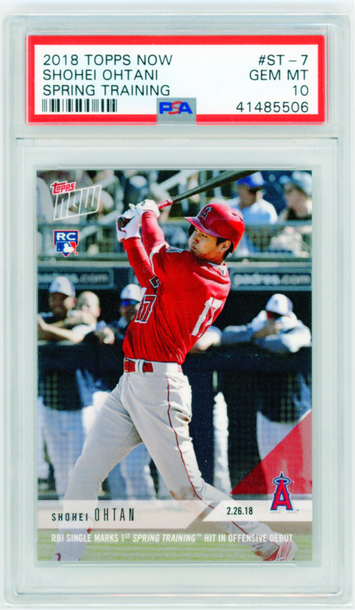 2018 Topps Now ST-7 Shohei Ohtani Spring Training PSA 10