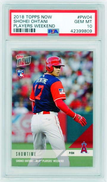2018 Topps Now #PW04 Shohei Ohtani Players Weekend PSA 10 GEM MINT!