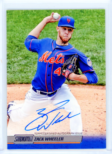 2014 Topps Stadium Club Autographs #SCA-ZW Zack Wheeler