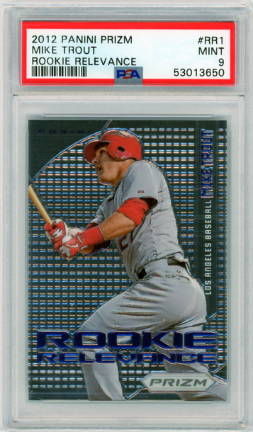 2012 Panini Prizm #RR1 Mike Trout Rookie Relevance PSA 9 MINT!