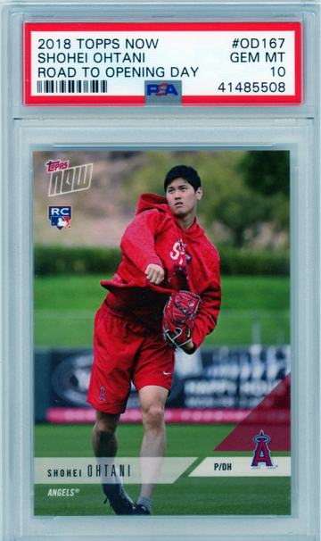 2018 Topps Now #OD167Shohei Ohtani Road To Opening Day PSA 10 GEM MINT!