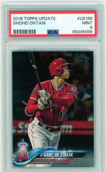 2018 Topps Update #US189 Shohei Ohtani PSA 9 MINT!