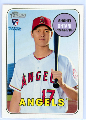 2018 Topps Heritage #600 Shohei Ohtani Rookie!
