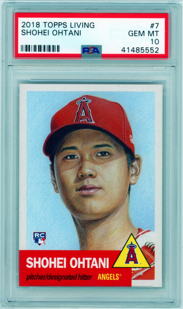 2018 Topps Living #7 Shohei Ohtani PSA 10 GEM MINT 10!