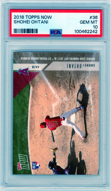 2018 Topps Now #36 Shohei Ohtani PSA 10 GEM MINT!