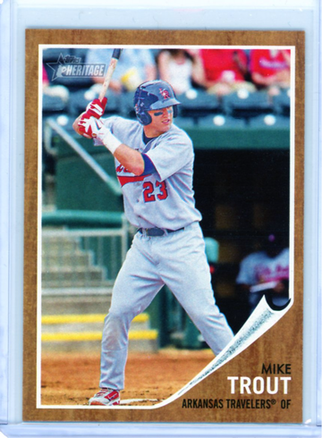 2011 Topps Heritage #44 Mike Trout Minor League Ed.