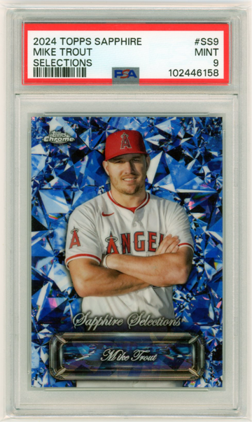 2024 Topps Sapphire Selections #SS9 Mike Trout PSA 9 MINT!