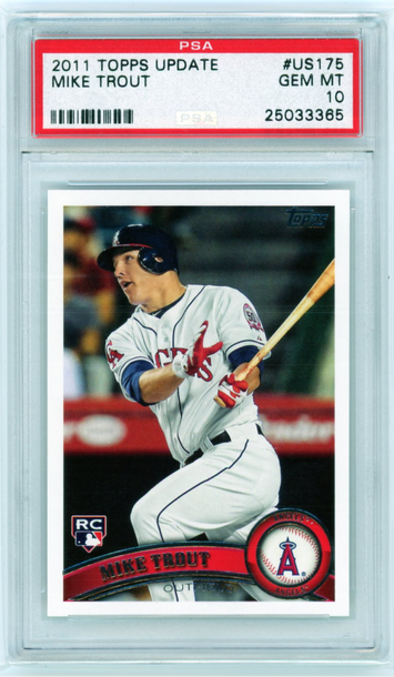 2011 Topps Update #US175 Mike Trout PSA 10 GEM MINT 10!