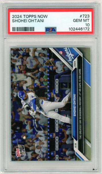 2024 Topps Now #723 Shohei Ohtani PSA 10 GEM MINT!