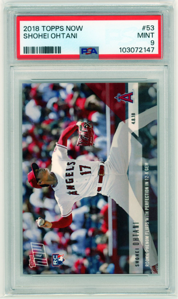 2018 Topps Now #53 Shohei Ohtani PSA 9 MINT!