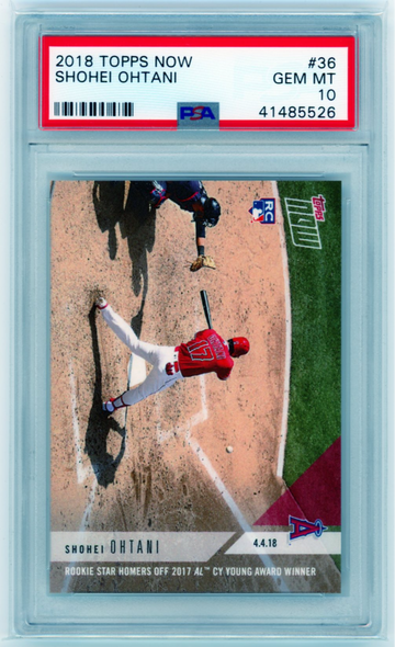 2018 Topps Now #36 Shohei Ohtani PSA 10 GEM MINT!