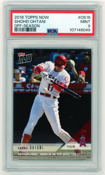 2018 Topps Now #OS16 Shohei Ohtani Off-Season PSA 9 MINT!
