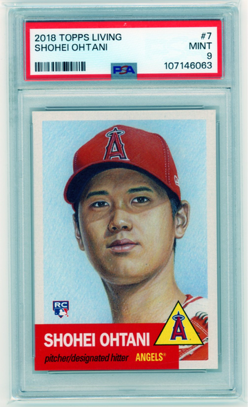 2018 Topps Living #7 Shohei Ohtani PSA 9 MINT!