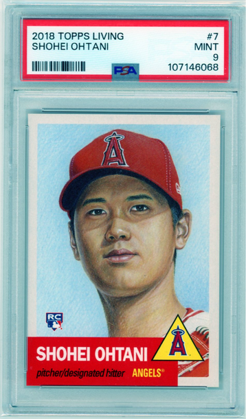 2018 Topps Living #7 Shohei Ohtani PSA 9 MINT!