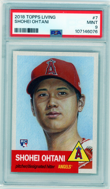 2018 Topps Living #7 Shohei Ohtani PSA 9 MINT!