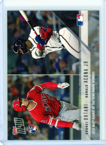 2018 Topps Now AW-3 Ohtani/Acuna Jr. Award Winner