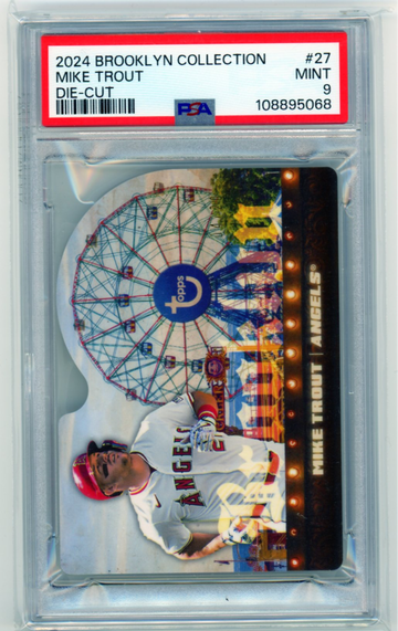 2024 Brooklyn Collection #27 Mike Trout Die-Cut PSA 9 MINT!
