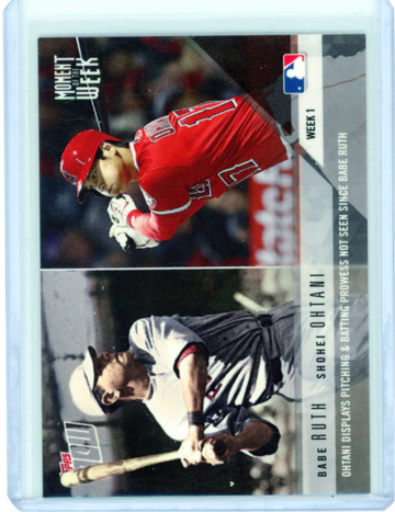 2018 Topps Now #MOW-1 Shohei Ohtani Moment of the Week