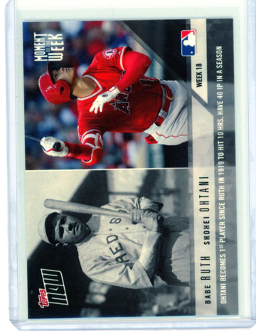 2018 Topps Now #MOW-18 Shohei Ohtani Moment of the Week