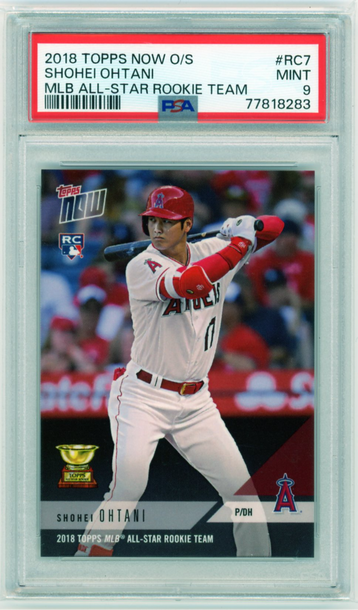 2018 Topps Now O/S #RC7 Shohei Ohtani MLB All-Star Rookie Team PSA 9 MINT!