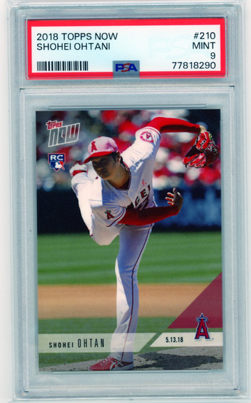 2018 Topps Now #210 Shohei Ohtani PSA 9 MINT!