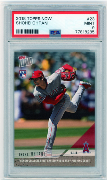2018 Topps Now #23 Shohei Ohtani PSA 9 MINT!
