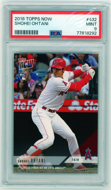 2018 Topps Now #432 Shohei Ohtani PSA 9 MINT!