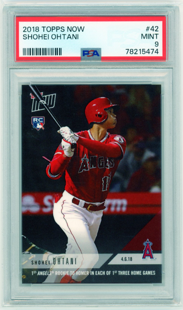 2018 Topps Now #42 Shohei Ohtani PSA 9 MINT!