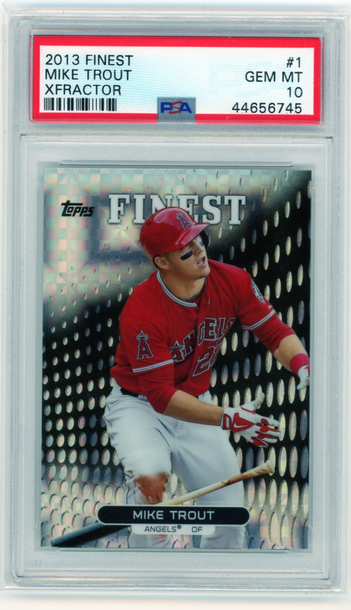 2013 Finest #1 Mike Trout Xfractor PSA 10 GEM MINT!