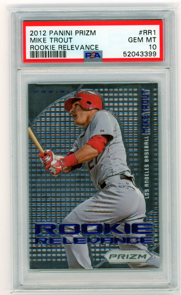 2012 Panini Prizm #RR1 Mike Trout Rookie Relevance PSA 10 GEM MINT!