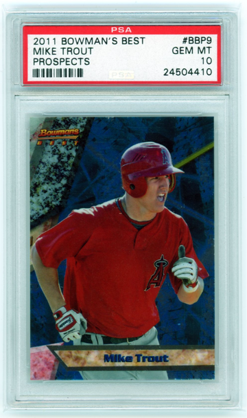 2011 Bowman's Best #BBP9 Mike Trout Prospects PSA 10 GEM MINT!