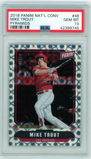 2018 Panini National Convention #48 Mike Trout Pyramids PSA 10 GEM MINT!