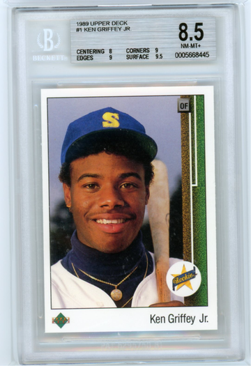 1989 Upper Deck #1 Ken Griffey Jr. BGS 8.5 NM-MT+!