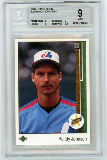 1989 Upper Deck #25 Randy Johnson BGS 9 MINT!