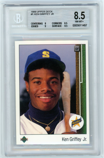 1989 Upper Deck #1 Ken Griffey Jr. BGS 8.5 NM-MT+!