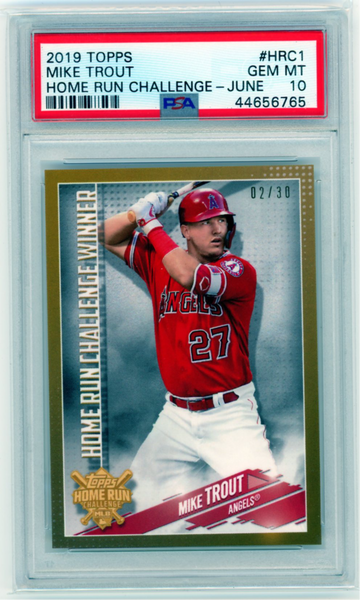 2019 Topps Home Run Challenge-June #HRC1 Mike Trout PSA 10 GEM MINT!