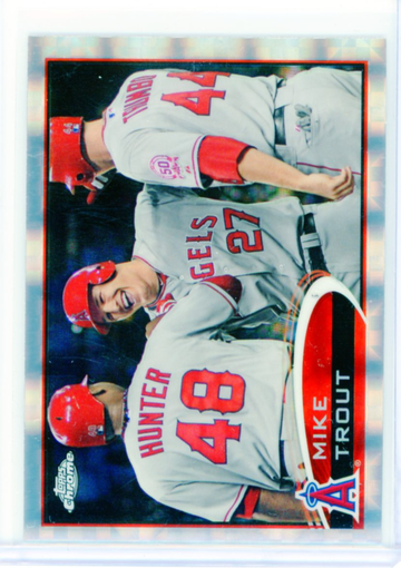 2012 Topps Chrome #144 Mike Trout Xfractor!