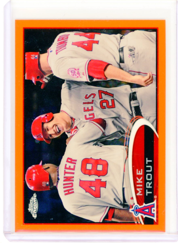 2012 Topps Chrome #144 Mike Trout Orange Refractor!