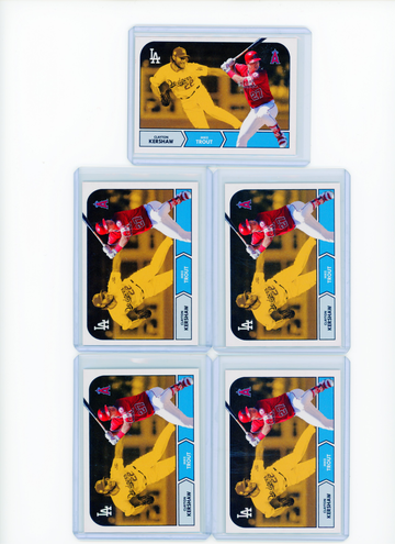 5X-2018 Topps Throwback Thursday 17 Clayton Kershaw/Mike Trout