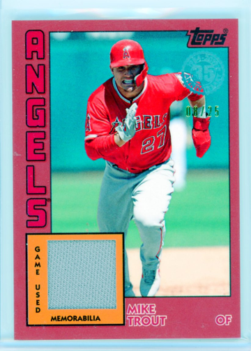 2019 Topps 1984 Topps Baseball Relics/ Red Jersey RED