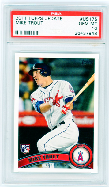2011 Topps Update #US175 Mike Trout Rookie! PSA 10 GEM MINT!